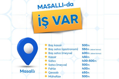 Masallıda vakansiya