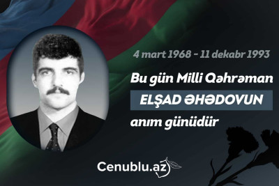 Bu gün Milli Qəhrəman Elşad Əhədovun xatirəsi anılır