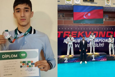 Lənkəranlı yeniyetmə taekvondoçu ölkə ikincisi olub