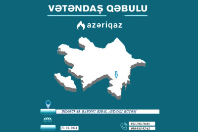 Lənkəran Regional Qaz İstismar İdarəsinin rəhbərliyi Biləsuvarda qəbul keçirəcək