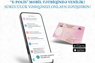Vətəndaşlar sürücülük vəsiqələrini onlayn yeniləyə biləcəklər