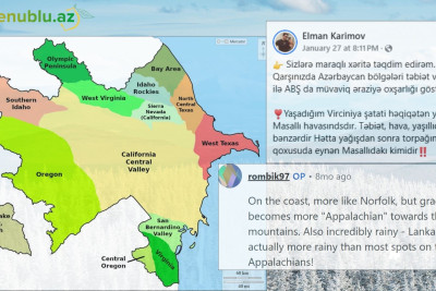Cənubun ABŞ-nin ştatı ilə paralellik təşkil edən şəhərləri