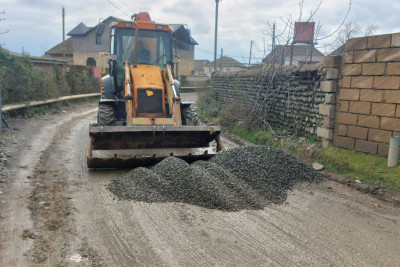 Lənkəran kənd yolları abadlaşdırılır - VİDEO