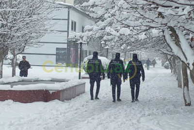 Lənkəranda polis hava şəraiti ilə bağlı gücləndirilmiş rejimdə işləyir - VİDEO