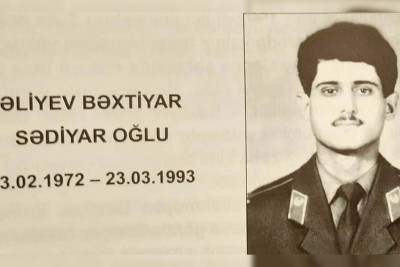 Şəhid Bəxtiyar Əliyevin ölümündən 32 il ötür
