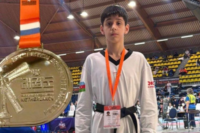 Masallı taekvondoçusu Niderlanddan medalla qayıtdı
