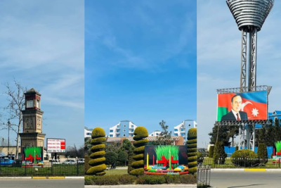 Novruz bayramı ilə əlaqədar Lənkəran bəzədilib