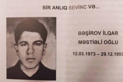 Bu gün astaralı şəhid İlqar Bəşirovun ad günüdür