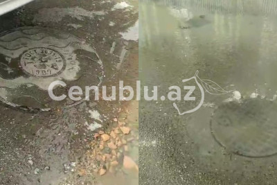 Lənkəranda kanalizasiya davamlı olaraq daşır - VİDEO