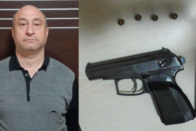 Yardımlıda polis əməliyyat keçirib, saxlanılan şəxsdən tapança aşkarlanıb