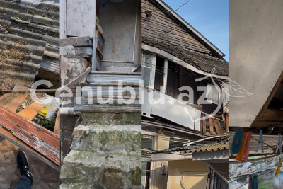 Lənkəranda qəzalı bina təhlükə mənbəyidir - ŞİKAYƏT+VİDEO