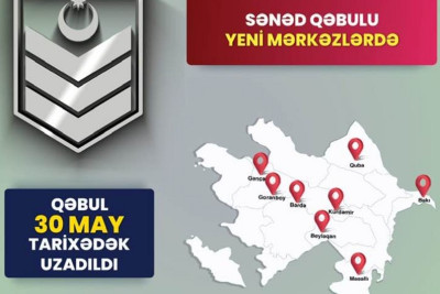 Müddətdən artıq həqiqi hərbi xidmətə qəbul müraciətlərinin müddəti uzadılıb