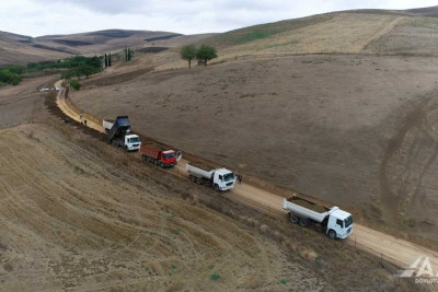 Cəlilabadda bu yollar yenidən qurulur - VİDEO