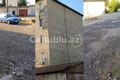 Lənkəranda bina sakinləri çətin vəziyyətdə