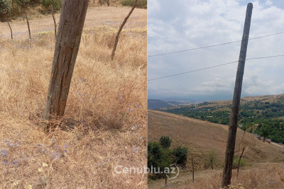 Yardımlıda işıq dirəkləri təhlükə saçır - VİDEO