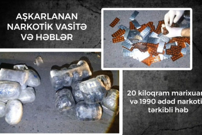 Lerikdə çətin relyef şəraitində əməliyyat keçirilib, 20 kiloqram narkotik vasitə aşkarlanıb