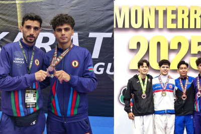 Astaralı karateçi Meksikada medal qazandı