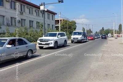 Lənkəranda zəncirvari qəza: Yolda hərəkət məhdudlaşıb - VİDEO