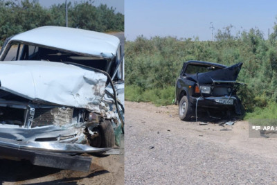 Sabirabadda ağır yol qəzası: 2 nəfər ölüb