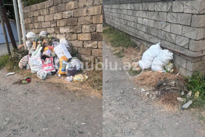 Lənkəranda 2 həftədir tullantılar küçədədir