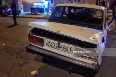 Lənkəranda qəza: 3 nəfər xəsarət alıb - FOTO