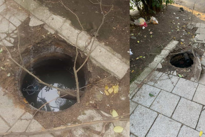 Lənkəranda açıq lük məktəblilər üçün təhlükə yaradır