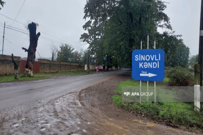 Lənkəranda kənd yolu bərbad vəziyyətdədir