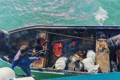 Astaralı balıqçılar ölümdən döndülər