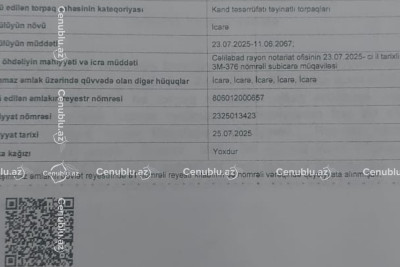 Cəlilabadda 80 hektarlıq torpaq qalmaqalı: Əkinə imkan verilmir