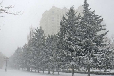 Lerikdə qarın hündürlüyü 15 sm-ə çatıb - FAKTİKİ HAVA