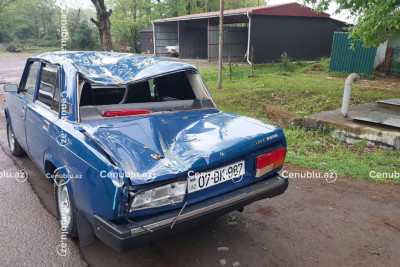 Lənkəranda ağac avtomobilin üzərinə aşıb - Xəsarət alanlar var