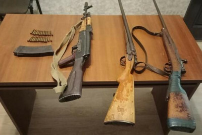 DİN ötən gün aşkar olunan silah-sursatların sayını açıqladı