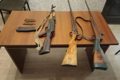 Ötən gün qanunsuz saxlanılan 4 avtomat, 18 tüfəng aşkarlanıb