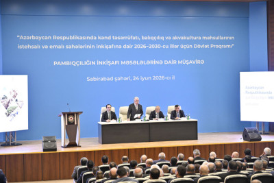 Sabirabadda pambıqçılığın inkişafına həsr olunmuş regional müşavirə keçirilib