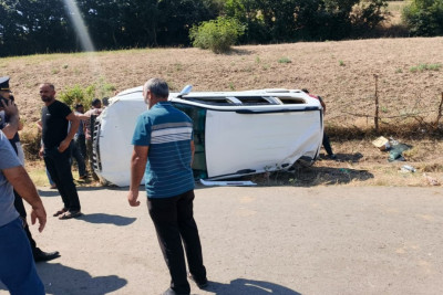 Cəlilabadda "Toyota Prado" aşdı, 4 nəfər yaralandı