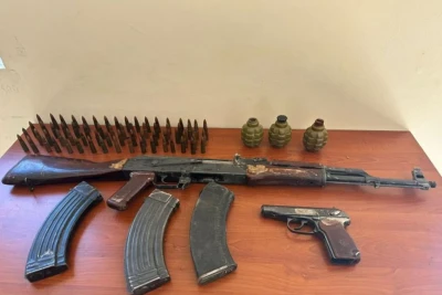 Ötən gün Azərbaycanda xeyli silah-sursat aşkarlanıb