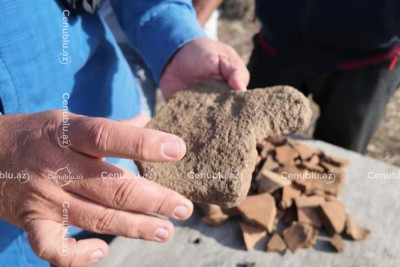 Yardımlıda arxeoloji qazıntı zamanı insan sümükləri tapılıb