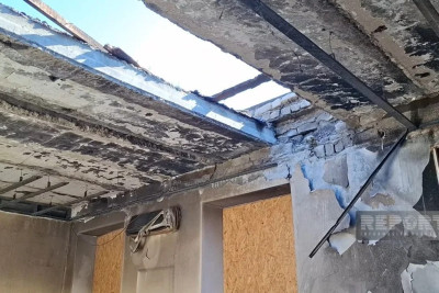 Ukraynada azərbaycanlı polis rəisinin iş otağı dronla vuruldu