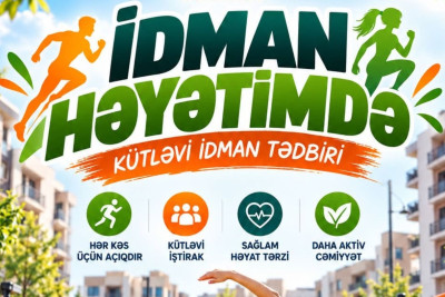 Lənkəranda "İdman Həyətimdə" adlı kütləvi tədbir keçiriləcək