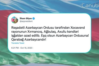 16 oktyabr 2020: Vətən müharibəsinin 20-ci günü